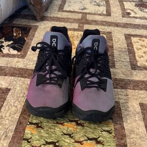 Gradient Black and Purple Sneakers